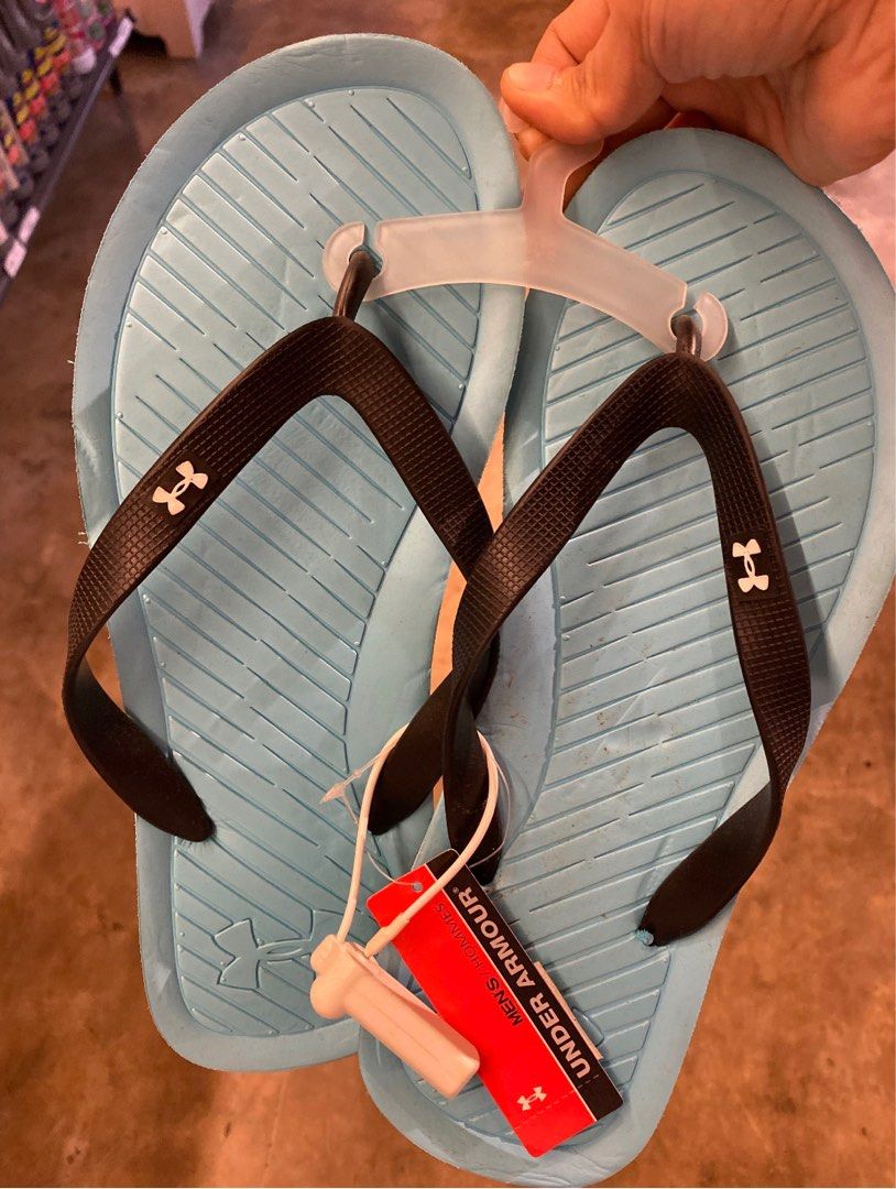 Under Armour Skyblue Slipper (Category: Slippers & Slides) located in Cagayan de Oro. Submitted by tinkerdaliah (Listing ID 1213428165, Image 1). Description: 🔆 Under Armour Slipper 🔆 Available size : 8,9,10,11 🔆 Brand new with tag 🔆 from US balikbayan box 🔆 decluttering.