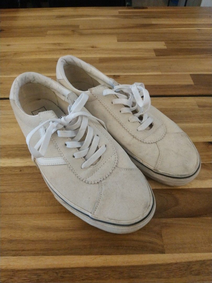 White low clearance cut vans