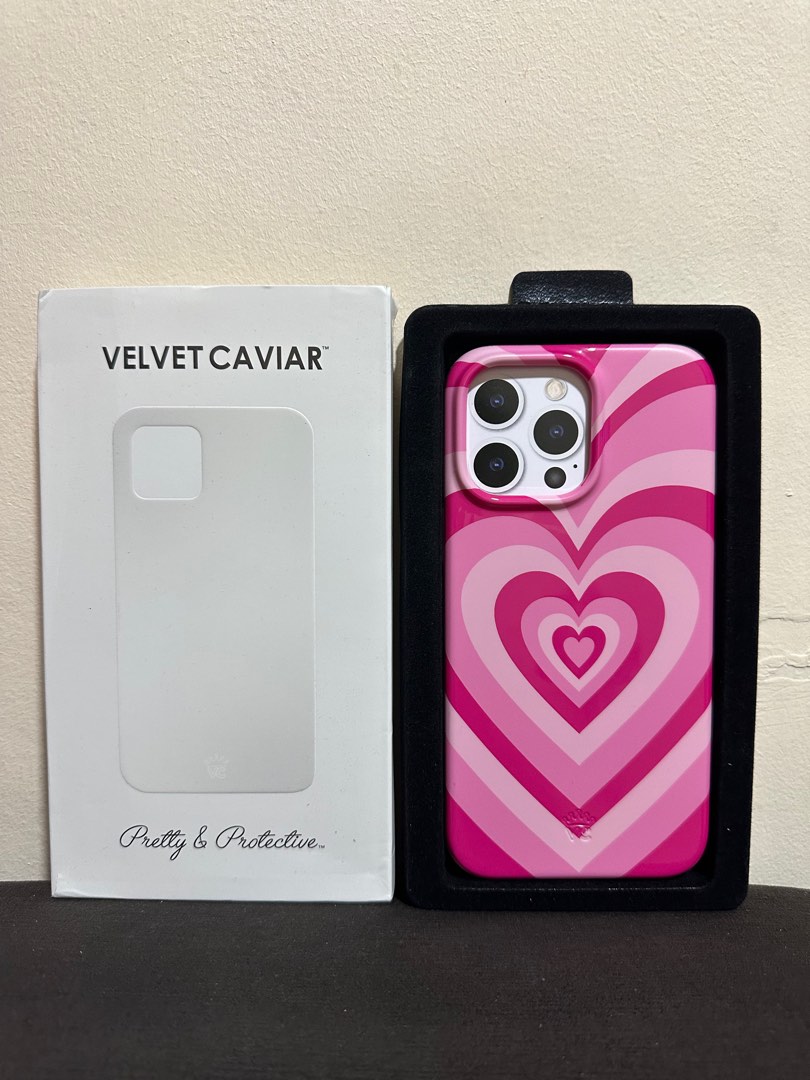 Velvet caviar for iphone 14 pro max, Mobile Phones & Gadgets, Mobile & Gadget Accessories, Cases