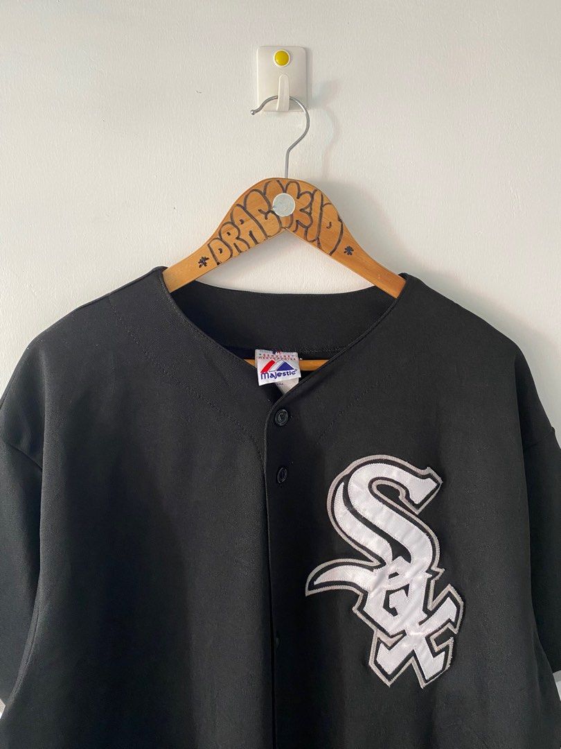 Vintage Chicago White Sox Majestic Jersey 2XL USA Made Gradient Ombre 90s  Rare