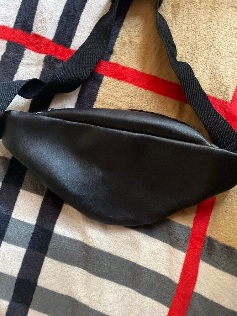 waist bag miniso, tas pinggang miniso black sesame street like new