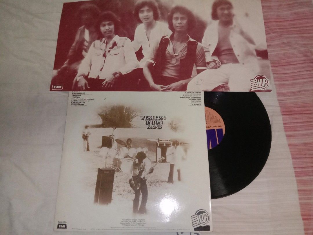 WESTERN UNION BAND SINGAPORE ROCK BAND LP WITH POSTER LYRIC EMI, Hobbies &  Toys, Music & Media, CDs & DVDs on Carousell