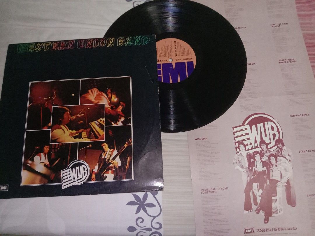 WESTERN UNION BAND SINGAPORE ROCK BAND LP WITH POSTER LYRIC EMI, Hobbies &  Toys, Music & Media, CDs & DVDs on Carousell