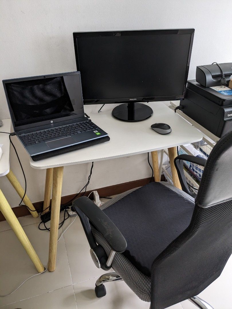 Wooden Study Table [Moving Out Sale], Furniture & Home Living ...