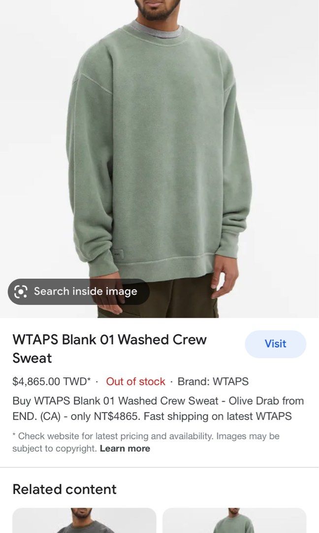 ネット買付 WTAPS Blank 01 Crew Neck 21AW - メンズ