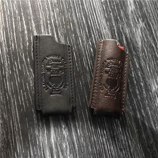 WTAPS X bic lighter leather case