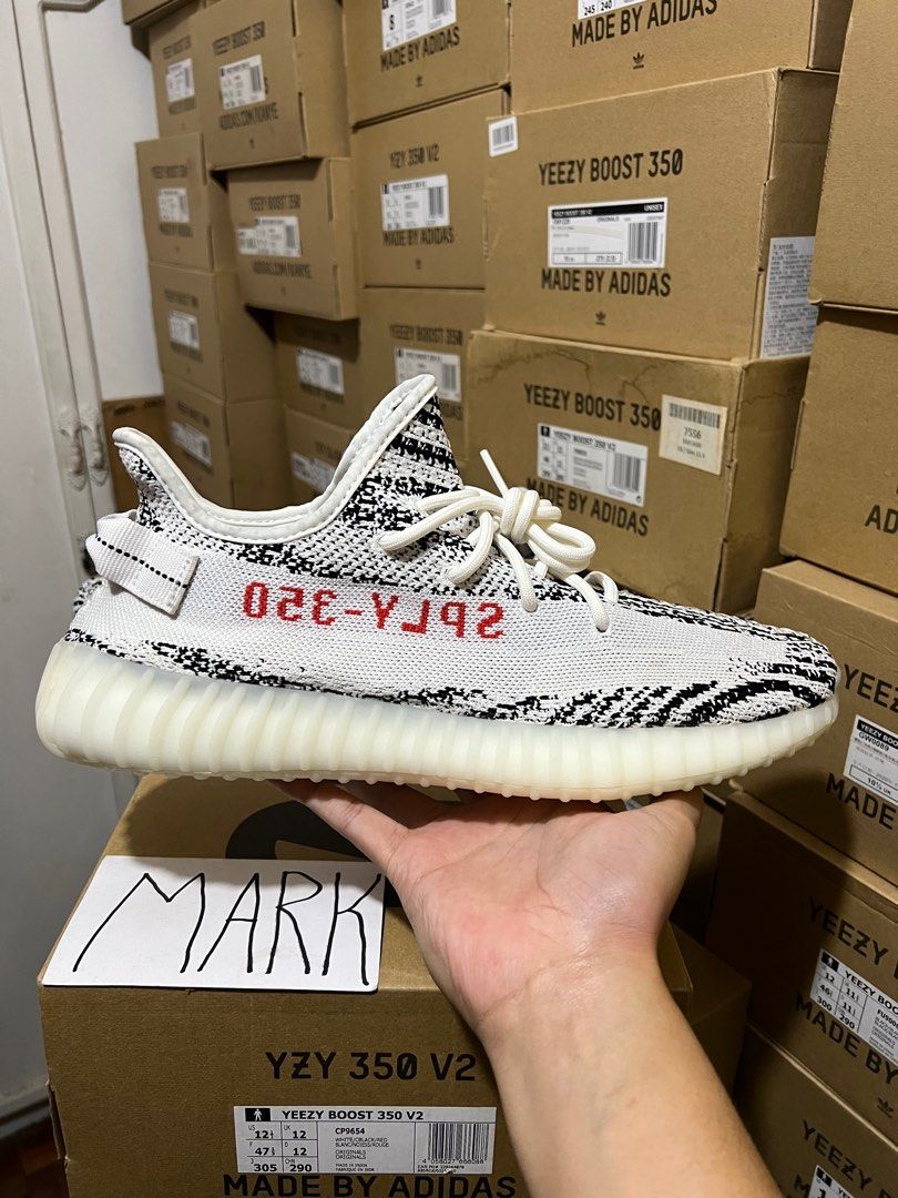 Yeezy Boost 350 v2 Zebra 2022 Restock (Size 12.5), Men's Fashion, Footwear,  Sneakers on Carousell