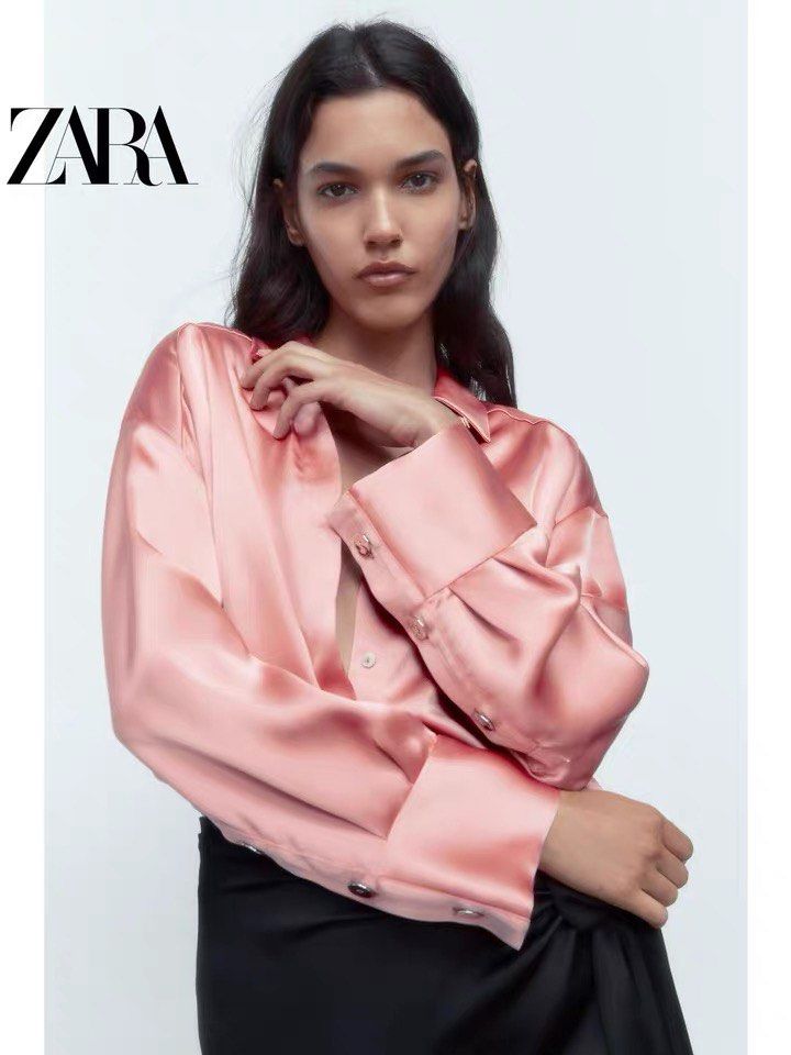 Zara Rose Blouse Women s Fashion Tops Blouses on Carousell