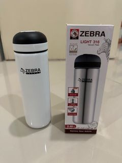 Zebra light 316 vacuum flask 0.48L white