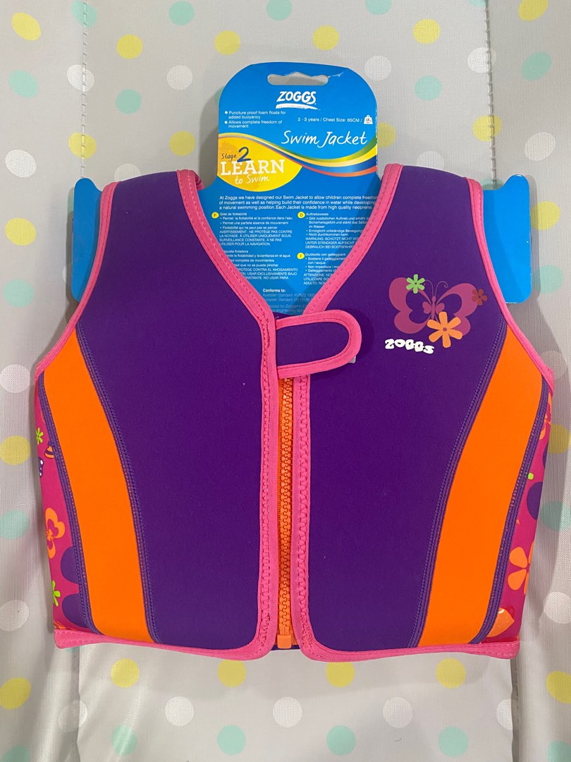 Zoggs Mermaid Flower Swim Jacket, Babies & Kids, Babies & Kids Fashion