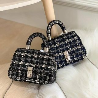 ZRA Mini Tweed Card Holder Bag