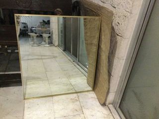 16 sq. feet 4x4 mirror with gold frame