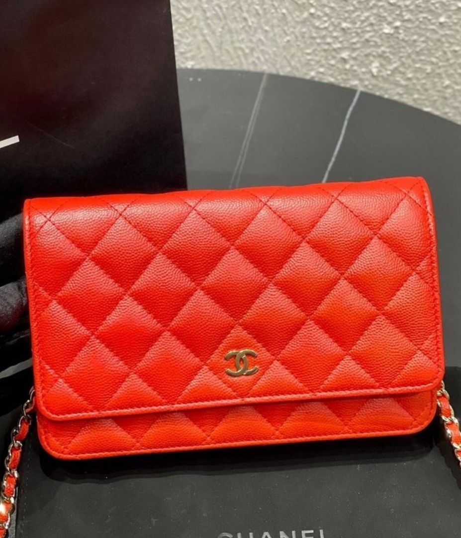 🎆2023 SUPERSALE!🎆 AUTH. CHANEL WOC CAVIAR GHW, Luxury, Bags
