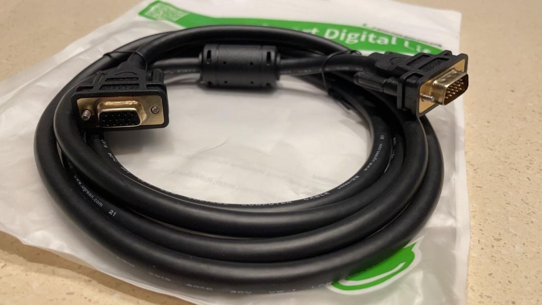 Cavo Prolunga Per Monitor VGA HD15 M/f MT.1.80 Con Ferriti