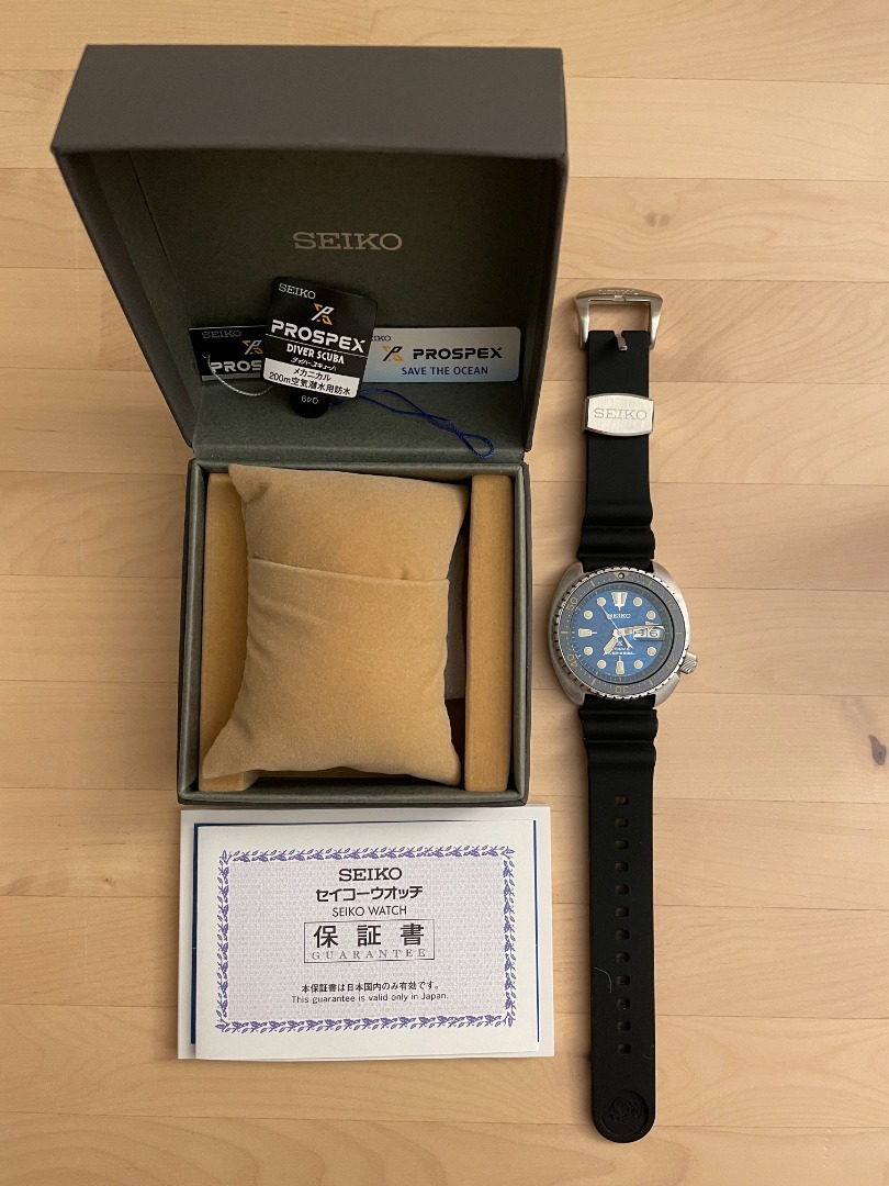 98%新精工Seiko Prospex King Turtle SBDY047, 男裝, 手錶及配件, 手錶