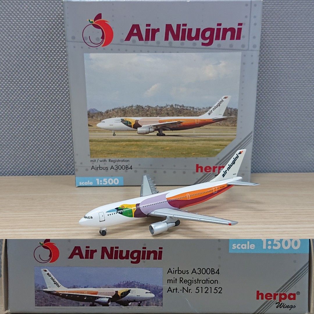 1:500 Herpa Air Niugini Airines Airbus A300B4 with