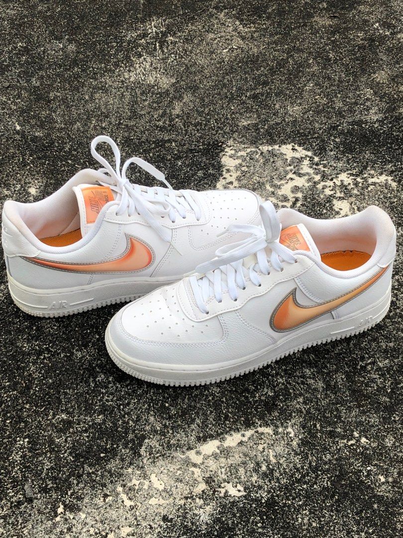Oversized Swoosh White Orange Peel