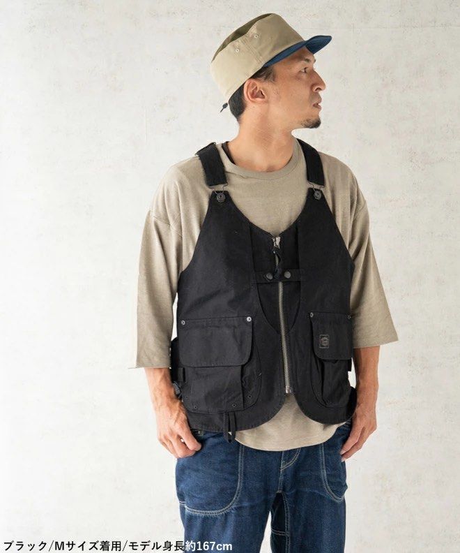 🇯🇵日本製SNOW PEAK - Takibi Canvas Vest Black 黑色背心( worker