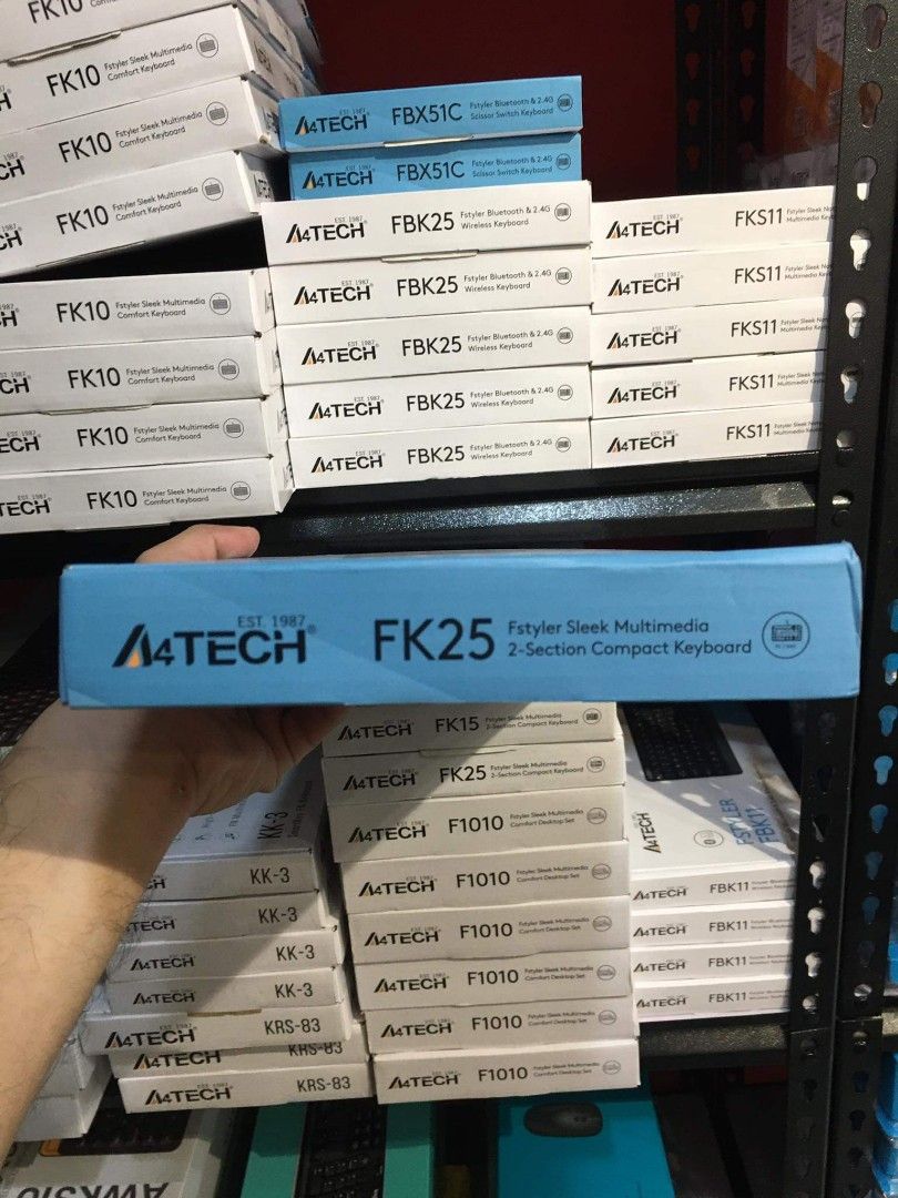 A4Tech Fstyler FK25 2-Section Compact Keyboard USB Black, Computers ...