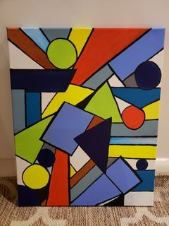 Abstract shapes painting