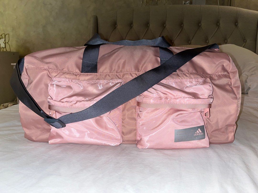 Pink adidas outlet duffle bag