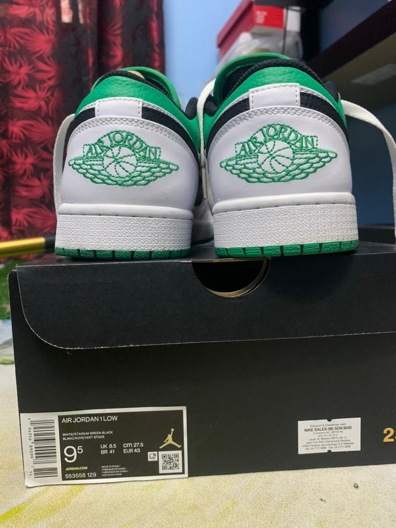 green aj1 low