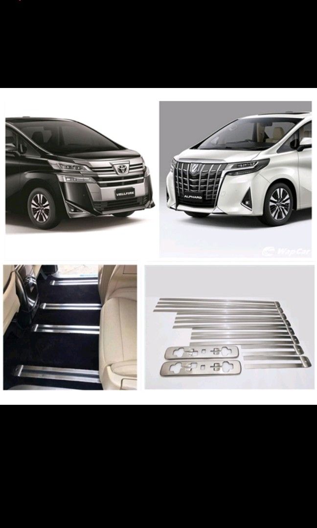 Alphard/vellfire chrome seat rail, Car Accessories, Accessories on