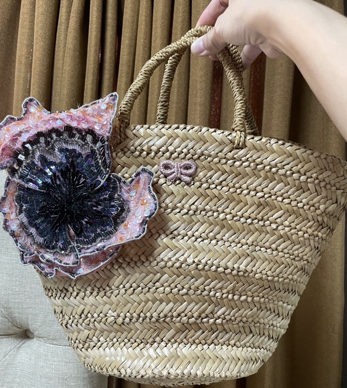 Anya hindmarch straw clearance bag