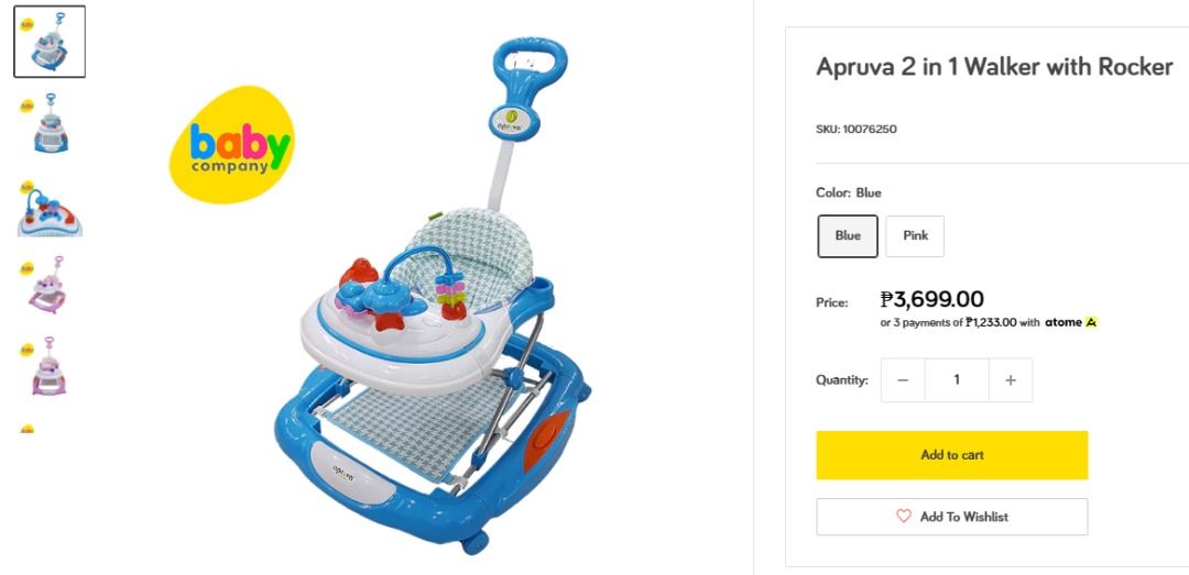 Apruva 2 in 1 Walker with Rocker, Babies & Kids, Baby Nursery & Kids ...