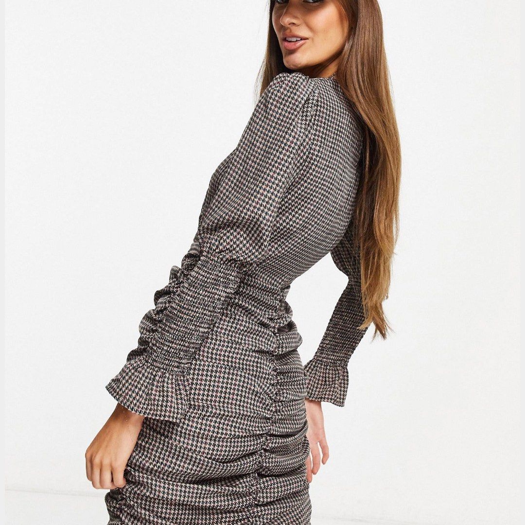 Missguided ruched dress new arrivals