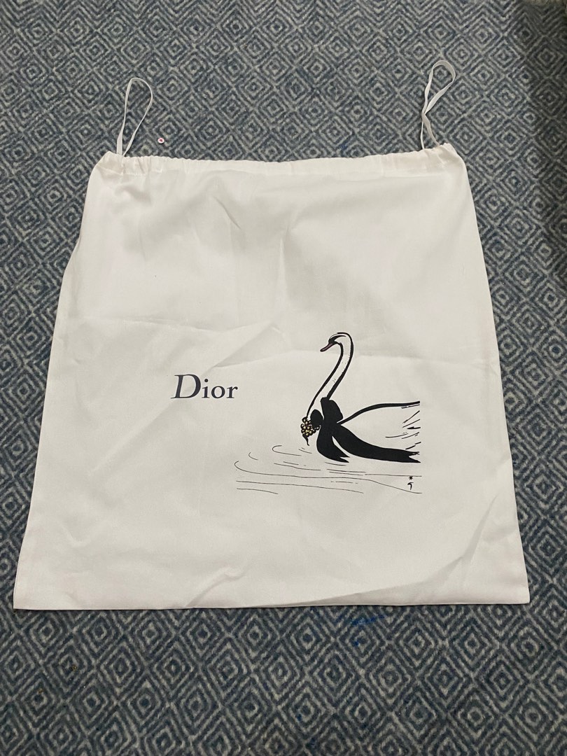 Christian Dior Swan Dustbag for Lady Dior Luxury Accessories on Carousell