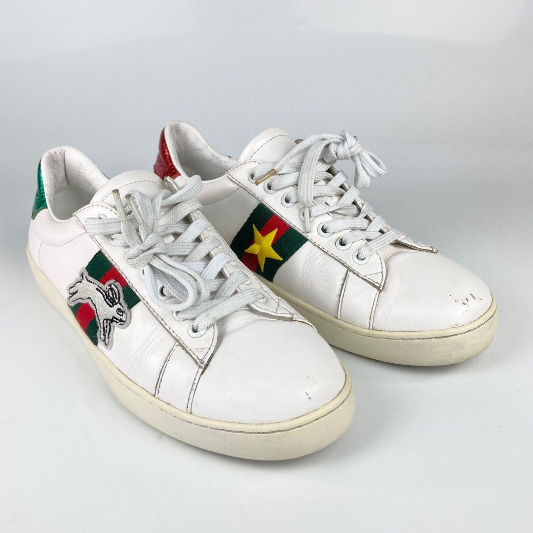 Authentic Gucci Ace Fish Rabbit