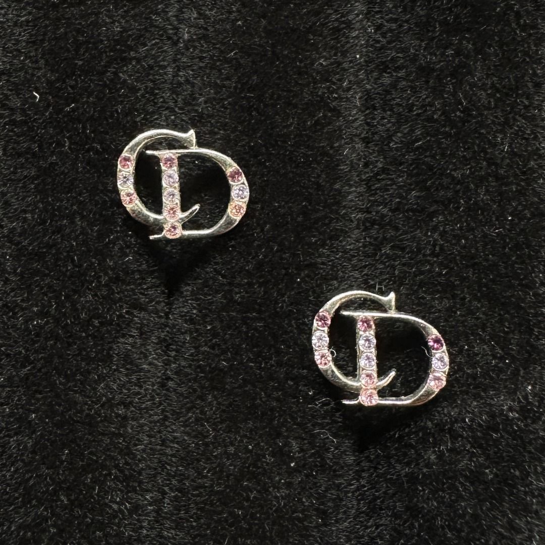 Christian dior initial earrings store