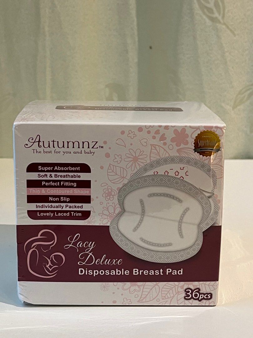Autumnz Breast Pad Lacy Deluxe Disposable, Babies & Kids, Nursing