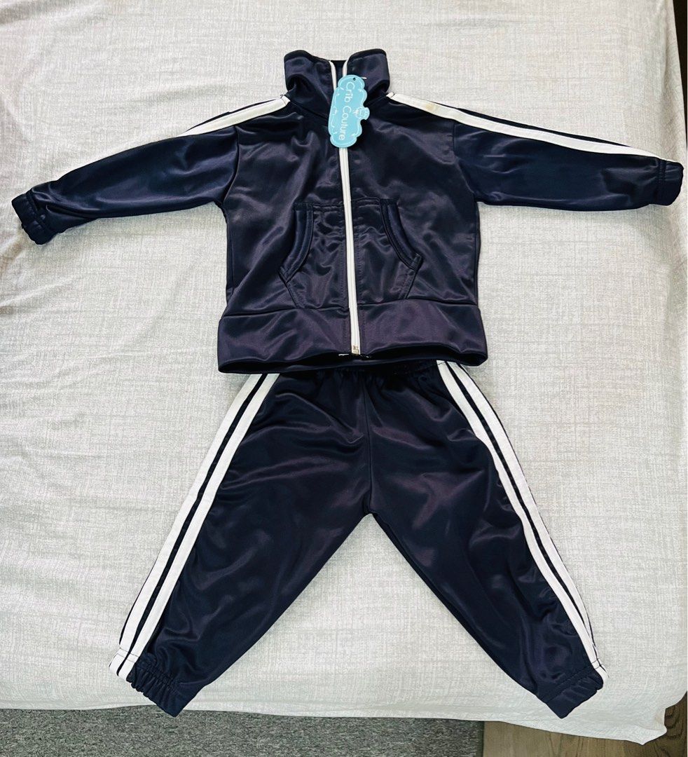Brandnew Baby Tracksuit (Category: Babies & Kids Fashion) located in Imus. Submitted by Athena_ApolloShop (Listing ID 1213640020, Image 1). Description: Crib Couture Tracksuit P220 Unused with tag 3-6mos Mothercare pants P179 0-3mos Carters polo and onsie P129 0-6mos 3pcs cotton shirts P129 0-6mos .