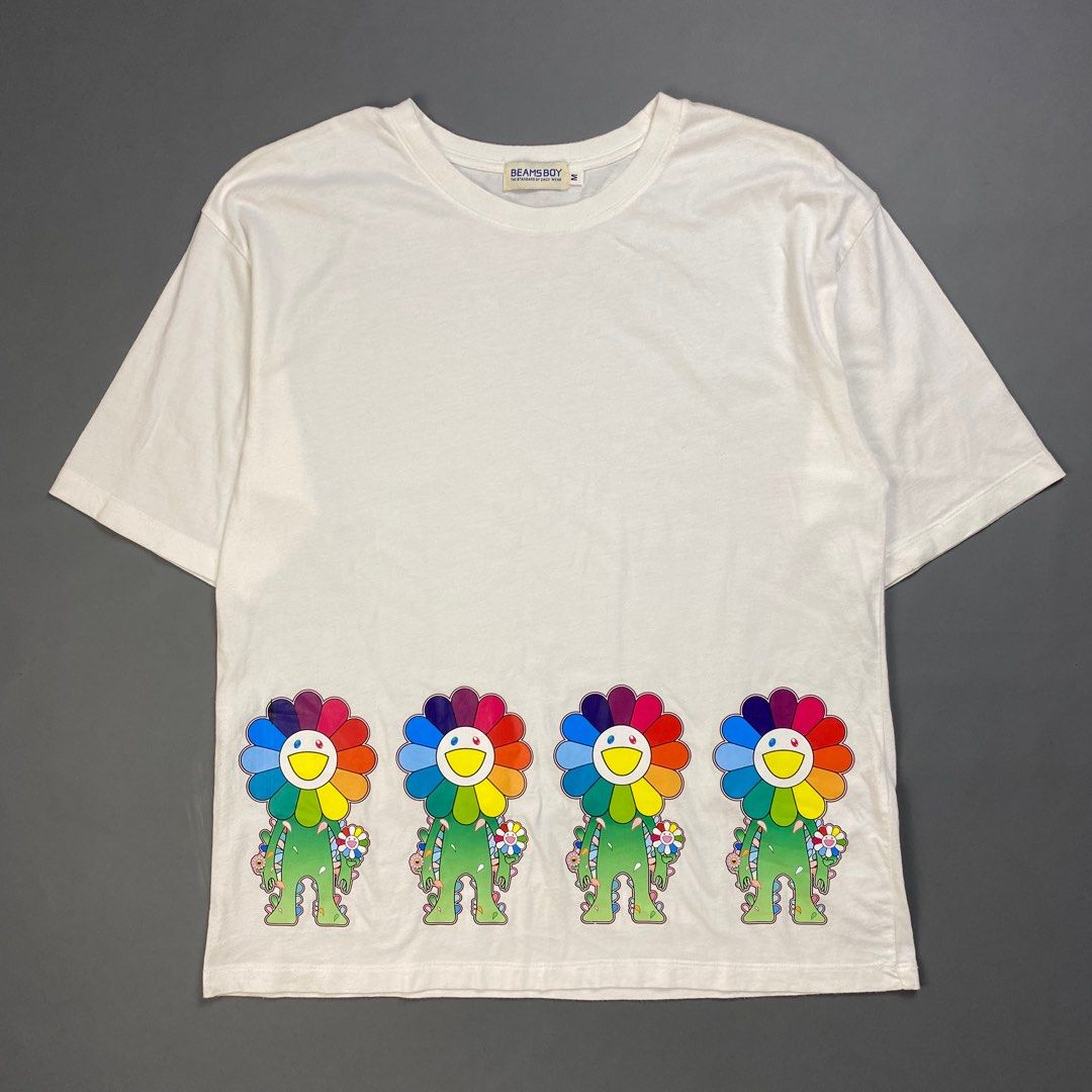 新品　BEAMS ビームス　六本木ヒルズ　村上隆　シャツ　アロハ　花　親子　虹 Roppongi Hills Takashi Murakami Project 「ビームス 六本木