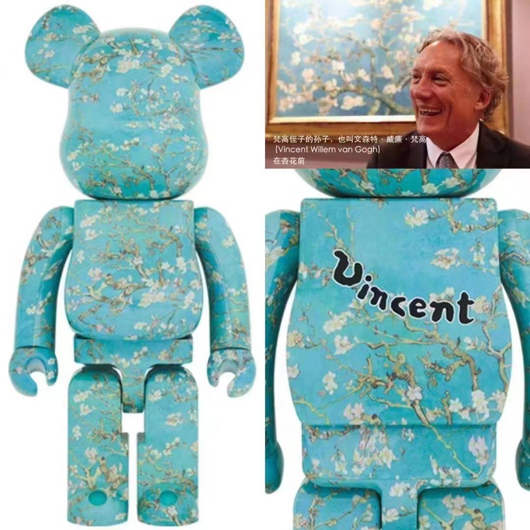 NEW BE@RBRICK Gogh Almond Blossom 1000％ Medicom BE@RBRICK Van