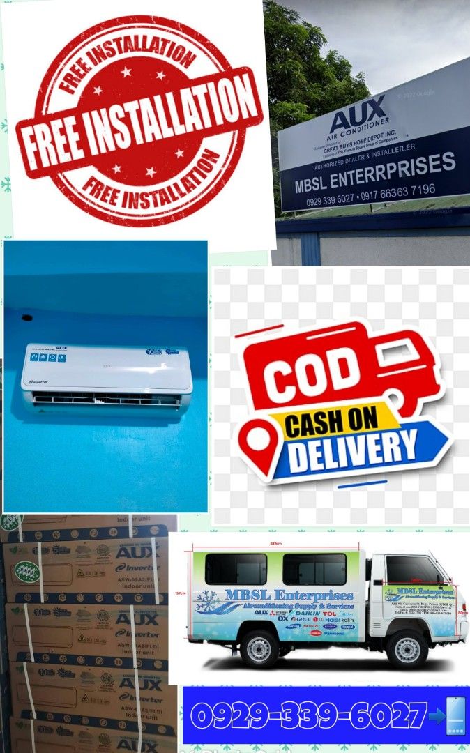 BEAT THE HEAT AUX FL SERIES INVERTER SPLIT TYPE AIRCON WITH FREE