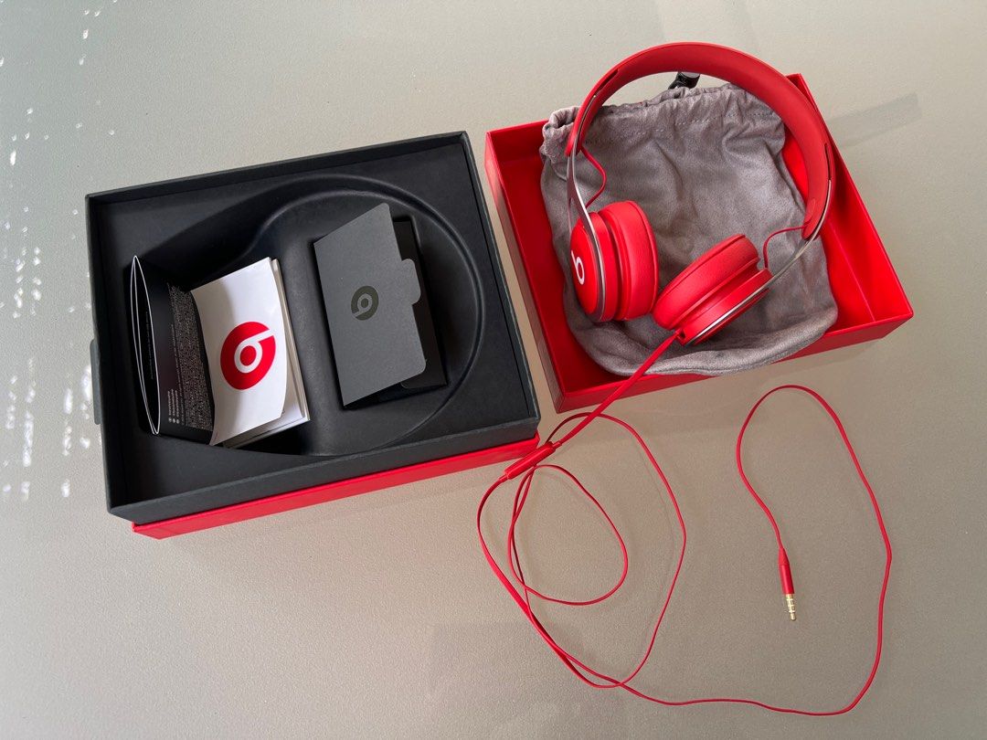 Beats EP onEar Headphones Red, Audio, Headphones & Headsets on Carousell