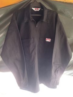 Ben Davis Solid Black Halfzip.