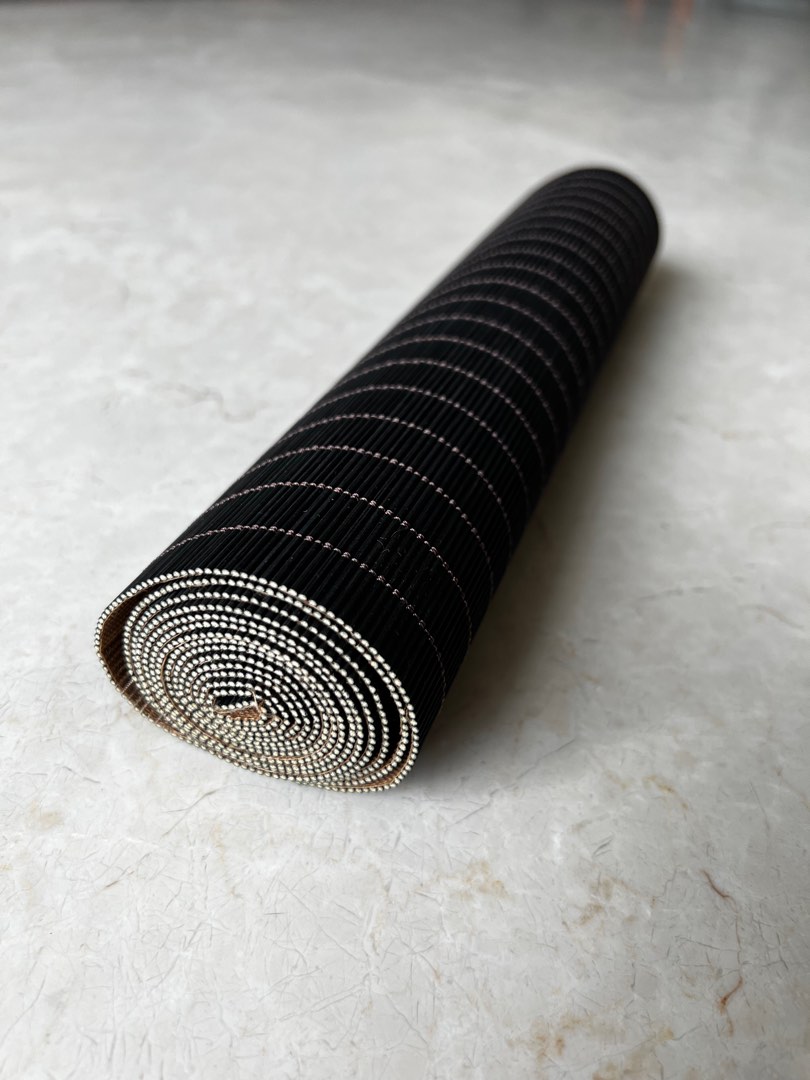 Black Bamboo Table Runner, Furniture & Home Living, Home Decor, Other Home Decor on Carousell