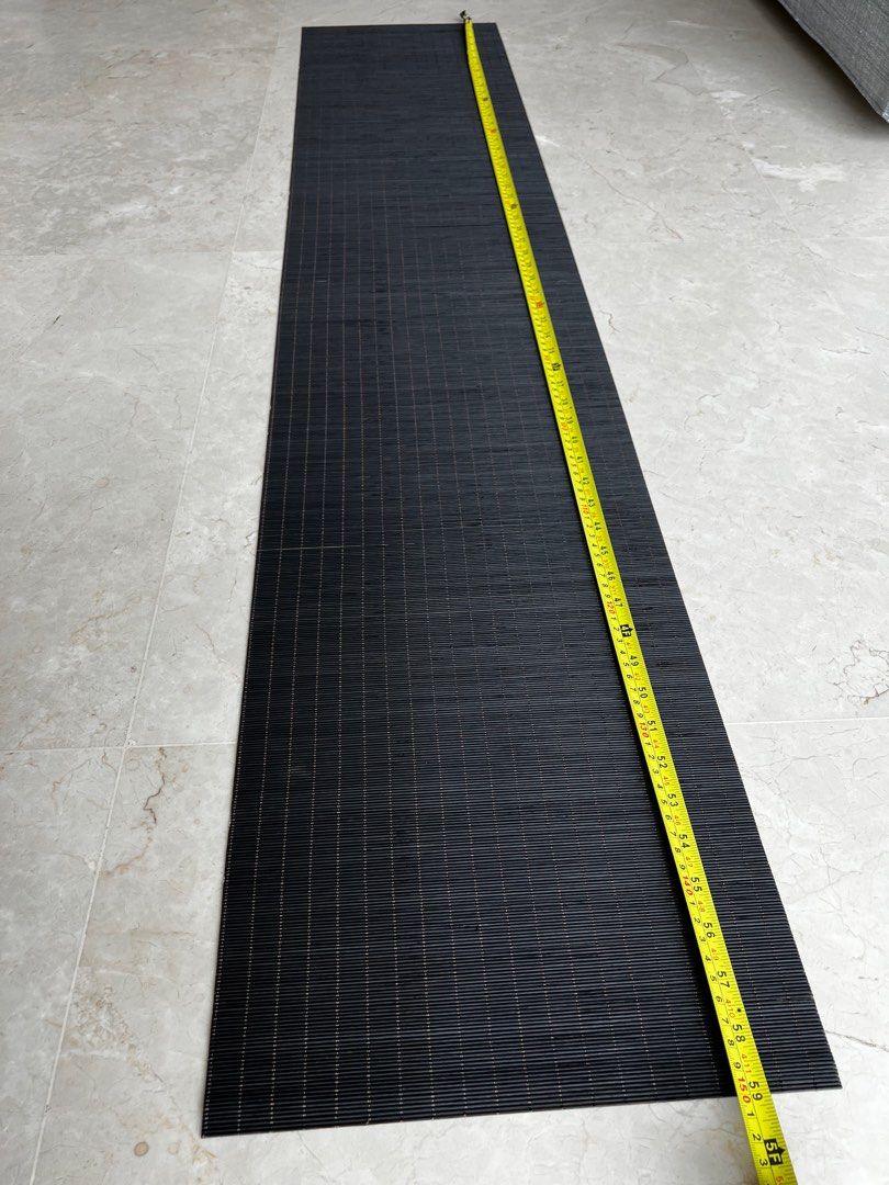 Black Bamboo Table Runner, Furniture & Home Living, Home Decor, Other Home Decor on Carousell