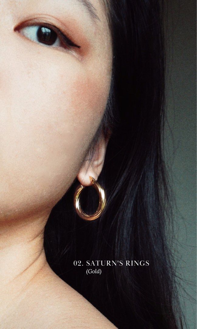 Gold stainless steel earrings clearance