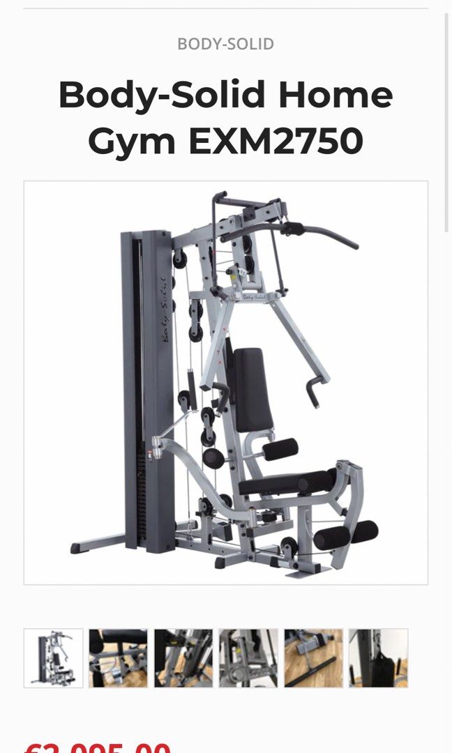 Body solid biangular hotsell home gym exm2750s manual