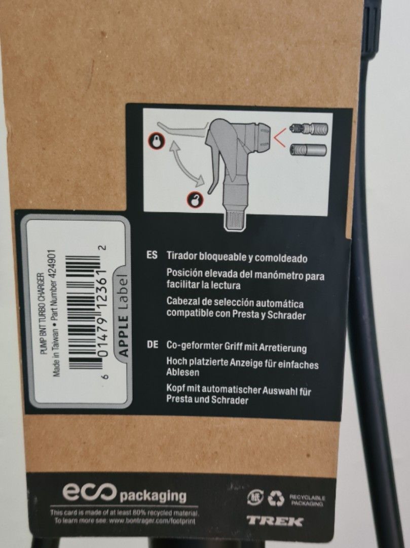 Bontrager turbo charger on sale floor pump parts