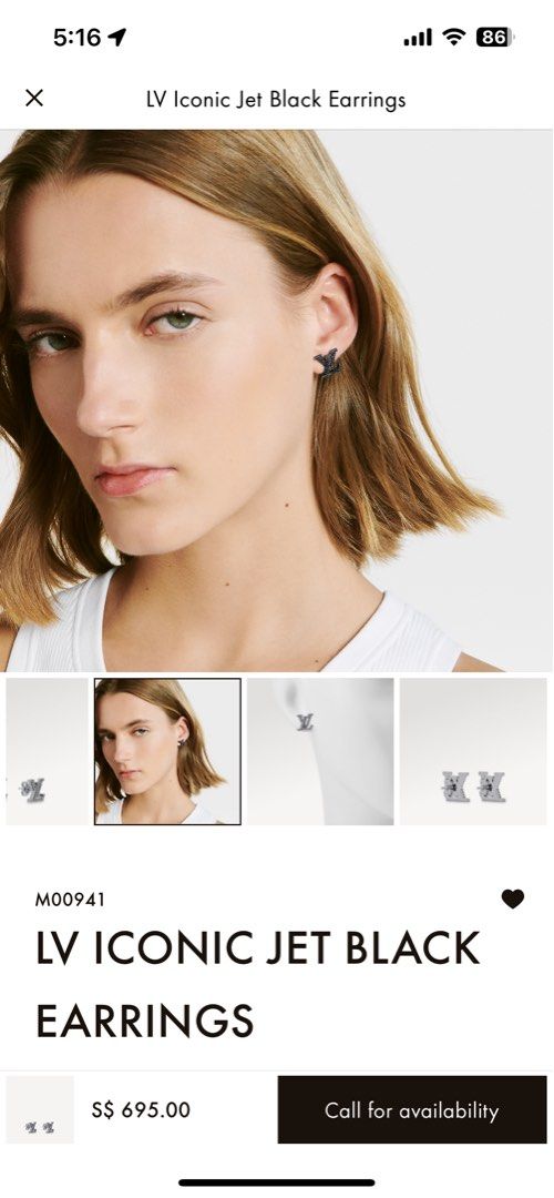 Louis Vuitton Lv iconic earrings (M00608)