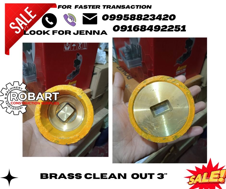 brass clean out 3'', Commercial & Industrial, Construction Tools