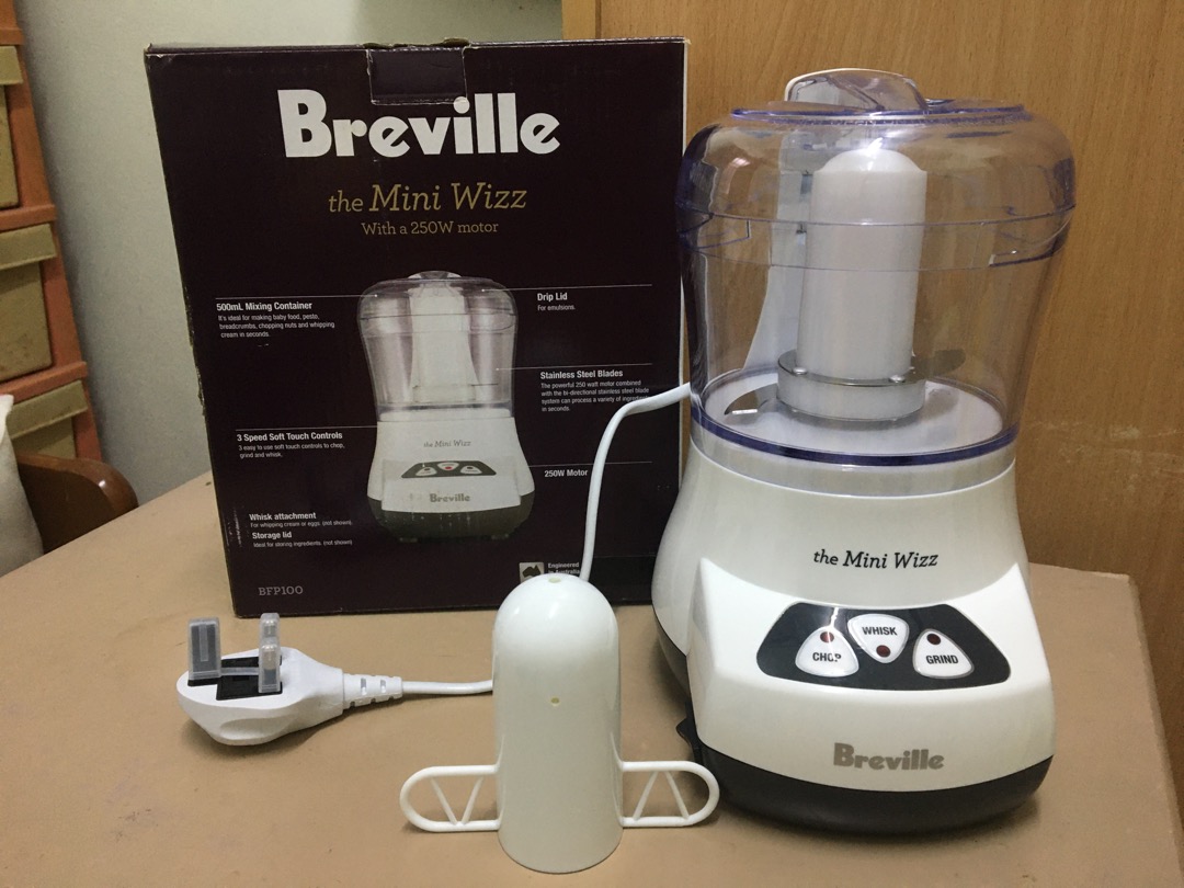 Breville BFP100 Mini Wizz Food Processor Chopper 250W Motor, TV & Home