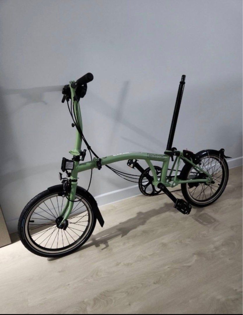 Brompton 2023 models matcha green flame lacquer racing green house red blue bumble coral Sports Equipment Bicycles Parts Bicycles on Carousell