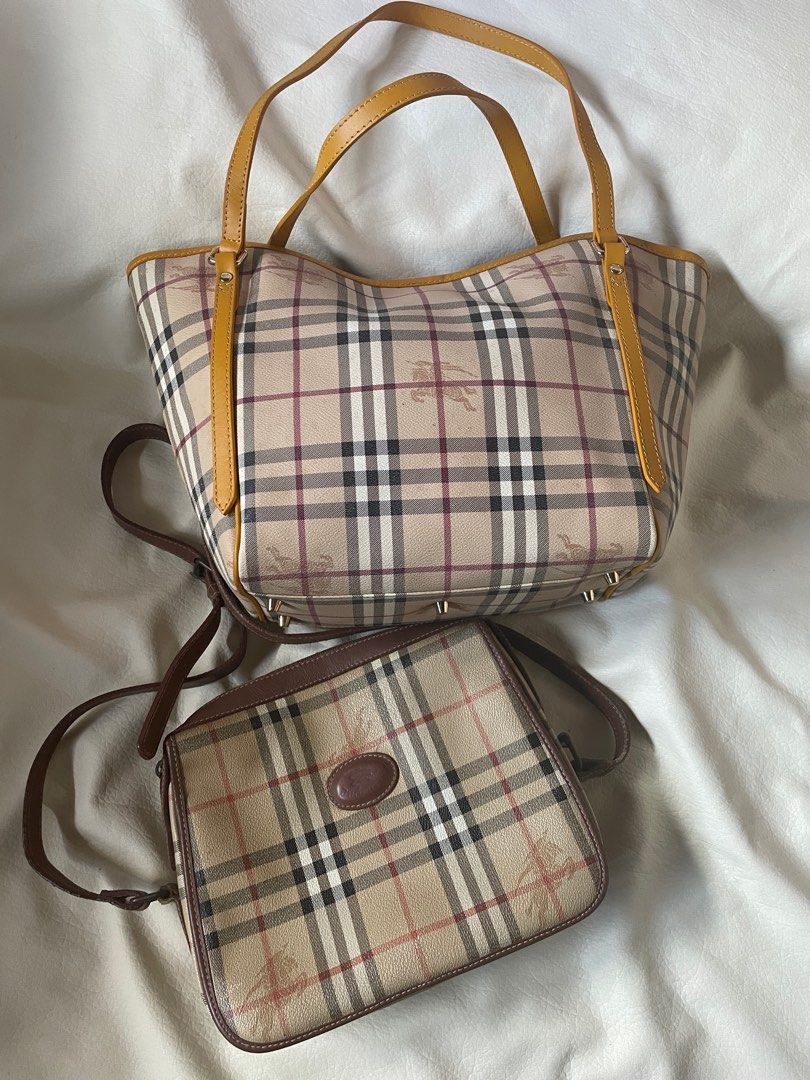 Bundle Burberry tote bag and sling bag, Luxury, Bags & Wallets on Carousell